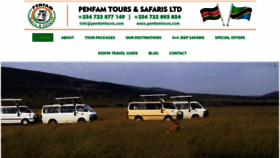 What Penfamtours.com website looked like in 2020 (3 years ago)