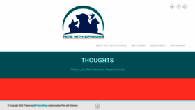 What Petswithopinions.com website looked like in 2020 (3 years ago)
