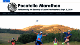 What Pocatellomarathon.com website looked like in 2020 (4 years ago)