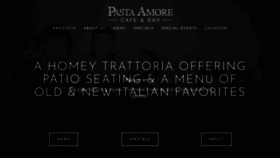 What Pastaamore.com website looked like in 2020 (3 years ago)