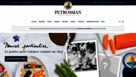 What Petrossian.fr website looked like in 2020 (3 years ago)