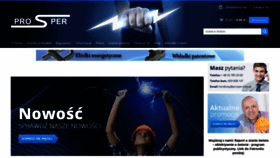 What Prospersklep.pl website looked like in 2020 (3 years ago)
