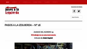 What Pasosalaizquierda.com website looked like in 2020 (3 years ago)
