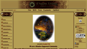 What Paganliving.org website looked like in 2020 (4 years ago)