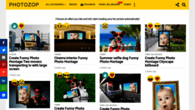 What Photozop.com website looked like in 2020 (3 years ago)