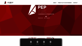 What Pepconference.ca website looked like in 2020 (4 years ago)