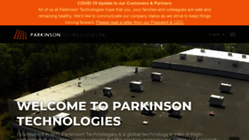 What Parkinsontechnologies.com website looked like in 2020 (4 years ago)