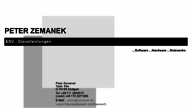 What Peterzemanek.de website looked like in 2020 (3 years ago)