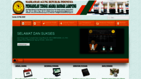 What Pta-bandarlampung.go.id website looked like in 2020 (6 years ago)
