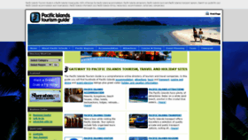 What Pacifictourism.travel website looked like in 2020 (3 years ago)
