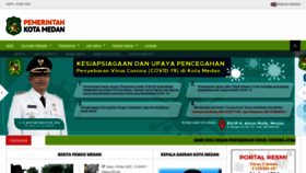 What Pemkomedan.go.id website looked like in 2020 (3 years ago)