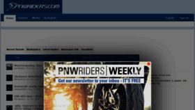 What Pnwriders.com website looked like in 2020 (3 years ago)