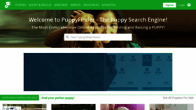 What Puppyfinder.com website looked like in 2020 (3 years ago)