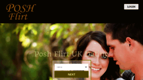 What Poshflirt.co.uk website looked like in 2020 (3 years ago)