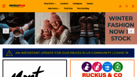What Pricesplus.com.au website looked like in 2020 (5 years ago)