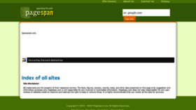 What Pagespan.com website looked like in 2020 (3 years ago)