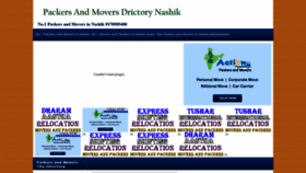 What Packersmoversnashik.co.in website looked like in 2020 (3 years ago)