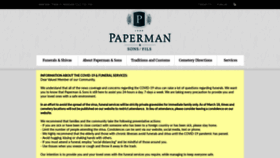 What Paperman.com website looked like in 2020 (3 years ago)