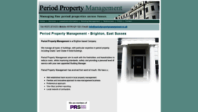What Periodpropertymanagement.co.uk website looked like in 2020 (3 years ago)