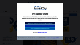 What Postbulletin.com website looked like in 2020 (3 years ago)