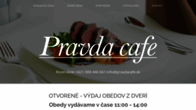 What Pravdacafe.sk website looked like in 2020 (4 years ago)