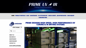 What Primeuv.com website looked like in 2020 (4 years ago)