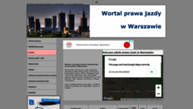 What Prawojazdywarszawa.pl website looked like in 2020 (3 years ago)