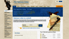What Playdiplomacy.com website looked like in 2020 (3 years ago)