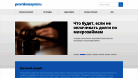 What Promikrozaymi.ru website looked like in 2020 (3 years ago)