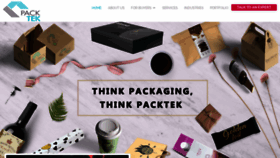 What Packtek.in website looked like in 2020 (3 years ago)