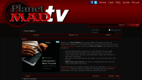 What Planetmadtv.com website looked like in 2020 (3 years ago)