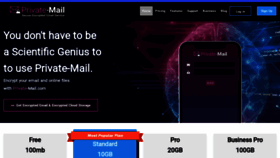 What Privatemail.com website looked like in 2020 (3 years ago)