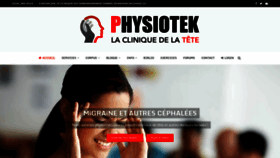 What Physiotek.com website looked like in 2020 (4 years ago)