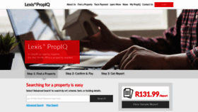 What Propiq.co.za website looked like in 2020 (3 years ago)