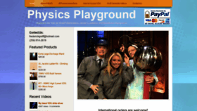 What Physicsplayground.com website looked like in 2020 (3 years ago)