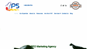 What P5marketing.com website looked like in 2020 (3 years ago)