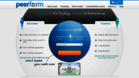 What Peerform.com website looked like in 2020 (3 years ago)