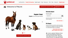 What Petlink.net website looked like in 2020 (3 years ago)