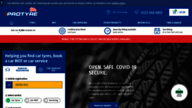 What Protyre.co.uk website looked like in 2020 (3 years ago)