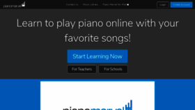 What Pianomarvel.com website looked like in 2020 (3 years ago)