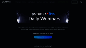 What Puremix.net website looked like in 2020 (3 years ago)