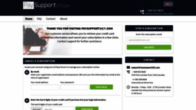 What Paysupport247.com website looked like in 2020 (3 years ago)