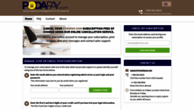 What Podapay.com website looked like in 2020 (3 years ago)