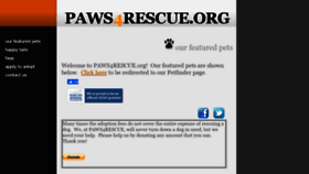 What Paws4rescue.org website looked like in 2020 (3 years ago)