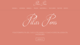 What Pilarpons.com website looked like in 2020 (5 years ago)