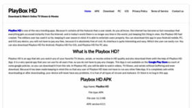 What Playboxhddownloadapk.com website looked like in 2020 (3 years ago)