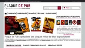 What Plaque-de-pub.com website looked like in 2020 (3 years ago)