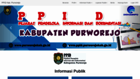 What Ppid.purworejokab.go.id website looked like in 2020 (3 years ago)