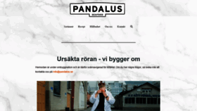 What Pandalus.se website looked like in 2020 (3 years ago)