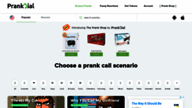 What Prankdial.com website looked like in 2020 (3 years ago)